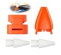Lot de 4 Pointe de Rechange pour Apple Pencil 1/2/Pro/USB-C/Logitech, Coque Nib Cap pour Crayon Stylet Numérique, Kit Remplacement Pointe Capuchons Protecteurs pour Stylo Digital, Accessoires Rechange