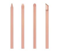 Lot de 4 pointes à souder en cuivre pour transfert de chaleur rapide 30 W 40 W 60 W Fer à souder