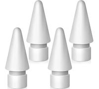 Lot de 4 Pointes de Rechange, Embouts de Rechange pour Apple Pencil 2ème génération/1ère génération/USB-C/Pencil Pro Tip, Pas d'usure du Stylo de Contrôle Précis à Pointe Fine des Pointes de Rechange