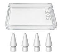 Lot de 4 pointes de rechange haute sensibilité pour Apple Pencil 2ème génération/1ère génération/USB C/Pro Pencil (blanc)