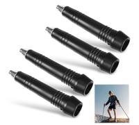 Lot de 4 Pointes de Rechange pour bâtons de randonnée Alpenstock - Pointe en Carbone - Pointe de Rechange - Portable - en Acier au Carbone