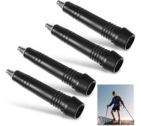 Lot De 4 Pointes De Rechange Pour Bâtons De Randonnée Alpenstock-Pointe En Carbone-Pointe De Rechange-Portable-En Acier Au Carbone
