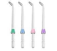 Lot de 4 pointes de rechange pour Waterpik Water Flosser, têtes de rechange pour Waterpik, compatibles avec l'hydropulseur Waterpik et le fil dentaire