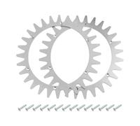 Lot de 4 pointes de tondeuse à gazon pour tondeuse à gazon Yardforce SA, SC, SE, R, MR, Classic, NX, clous antidérapants en acier 211 x 2,5 mm, kit de traction tout-terrain avec vis