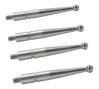 Lot de 4 points de contact en carbure for indicateurs de test à cadran, filetage M1.6 avec bille de 2 mm, compatible avec Mitutoyo série 513 (513-474 513-454 513-404)