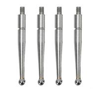 Lot de 4 points de contact pour indicateur de test à cadran avec boule en carbure de 2 mm de diamètre et filetage métrique M1 6 compatible avec différents modèles de la série 513 103006