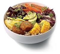 Lot de 4 pokes bowls en porcelaine blanche Ø 21 cm - 120 cl