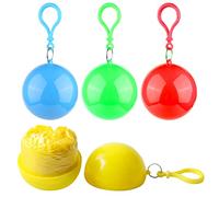 Lot de 4 ponchos de pluie jetables - Imperméable - Avec capuche - Pour l'extérieur, la randonnée, le camping