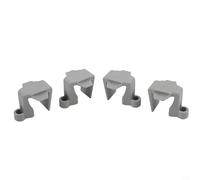 Lot de 4 pontons de bateau pour clip Fender avec construction en nylon pour ligne d'amarrage de 10 mm pour amarrage et ancrage (gris)