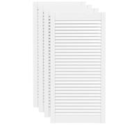 Lot de 4 Porte à Persiennes, Porte d'armoire Panneaux de Placard Garde-Robe Buffet 4 pcs blanc 99,3x49,4cm pin massif