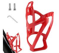 Lot de 4 porte-bouteilles réglables ultra légers avec outil à vis, porte-gobelet universel pour vélo de route et VTT (rouge)