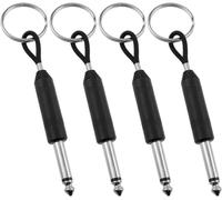 Lot de 4 porte-clés amplificateurs en cuir, adaptés pour un kit de porte-clés mural, porte-clés de guitare