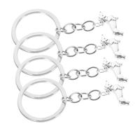 Lot de 4 porte-clés teckel porte-clés porte-clés chien porte-clés à dos pendentif porte-monnaie porte-clés porte-clés à main, Comme sur la photo., 7.20X1.80X1.50CM