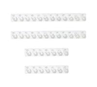 Lot De 4 Porte-Colliers Transparents, Boîte De Rangement À Bijoux Suspendue, Cintre À Bijoux, Accessoires De Garde-Robe, Crochet À Collier, Organisateur De Cintre À Bijoux, Cintre En Acrylique