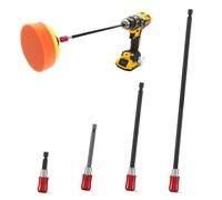 Lot de 4 porte-embouts magnétiques en acier au chrome vanadium 60/100/150/300 mm Porte-embout long universel 1/4"