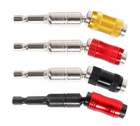 Lot de 4 porte-embouts pivotants magnétiques pivotants pour embouts de perçage à vis - Support flexible - Extensible à 20° pour les espaces restreints ou les coins