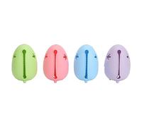 Lot de 4 porte-éponges de beauté en silicone double face ventilé, rangement hygiénique pour éponges de maquillage, 4 couleurs