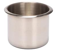 Lot de 4 porte-gobelets universels en acier inoxydable pour table de poker 68 x 55 mm