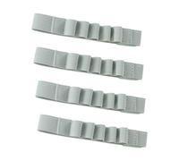 Lot de 4 porte-marque-pages extensibles multi-usages, bande en nylon élastique, étui pour carnet de notes pour bureau scolaire et usage domestique Clip en polyamide