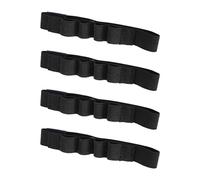 Lot de 4 porte-marque-pages extensibles multi-usages, bande en nylon élastique, étui pour carnet de notes pour bureau scolaire et usage domestique Clip en polyamide