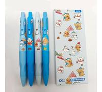 Lot de 4 porte-mines de dessin animé, mine de 2 mm, prise en main ergonomique pour une posture correcte, pratique de l'écriture, couleurs macarons avec taille-crayon intégré, motif chiot (chiot)