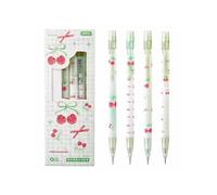 Lot de 4 porte-mines ergonomiques avec petite gomme 0,5 mm pour étudiants, enfants, dessin, esquisse, ergonomique