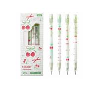 Lot de 4 porte-mines ergonomiques avec petite gomme de 0,5 mm pour prise de notes, esquisse, esthétique