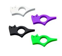 Lot de 4 porte-pages en forme de chat, en forme de chat, en forme de chat, accessoires de lecture, aide à la lecture, utilisés pour la lecture (blanc, noir, violet, vert)