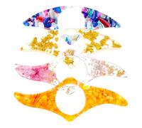 Lot de 4 porte-pages légers et compacts | Anneau de pouce support latéral pour pages de livre pour adultes, adolescents et étudiants, intérieur, voyage