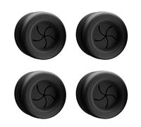 Lot de 4 porte-serviettes en acier inox, design rond, autocollants sans perçage. Idéal pour salle de bain, cuisine, maison (noir mat)