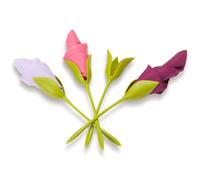 Lot de 4 porte-serviettes en forme de fleur Bloom