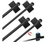 Lot de 4 porte-serviettes magnétiques L 42 cm réglables de 44 cm à 85 cm, extrêmement stable, grand porte-rouleau de cuisine magnétique pour cadres de fenêtre, armoires, réfrigérateurs, lave-vaisselle
