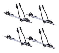 Lot de 4 porte-vélos Sagittar + barres de toit VDP Evo en aluminium compatibles avec Kia Picanto (TA) 5 portes 2011-2017