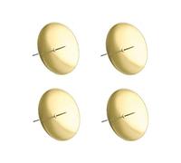 Lot de 4 Portes Bougies métalliques dorées à piquer, Ø 6 cm, pour Couronne de l'avent