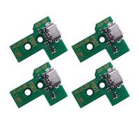 Lot de 4 ports de charge de remplacement, prise de charge pour contrôleur JDS-030PS4, ensemble de port de charge de remplacement, adaptateur micro USB, module de connecteur de carte de prise