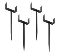 Lot de 4 possesseurs de tuyau de descente flexibles pour tuyau Two_Five à 13 cm fournissant une aide au drainage étroit douze cents effluents et un support de tuyau d'arrosage modifiable