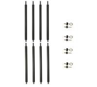 Kangui Lot de 4 poteaux de Filet Trampoline Ø32 mm Punchi - Hauteur Filet 180 cm