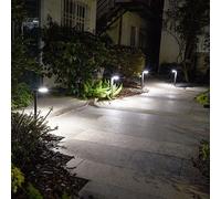 Lot de 4 potelets solaires à piquer noir ostry