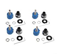 Lot de 4 potentiomètres de précision enroulés par fil 3590S-2-103L 10K Ohm Potentiomètre rotatif à rotation multiple avec bouton de compteur pour projets électroniques