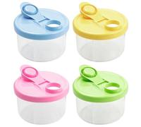 Lot De 4 Potier À Lait En Poudre De 300 Ml À 3 Compartiments | Lot De 4 300 Ml Distributeur De Lait En Poudre À 3 Compartiments, Récipient À Lait En Poudre Portable, Idéal Pour La Maison