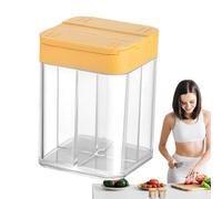 Lot de 4 pots à épices, étanches avec couvercle coulissant | Bocaux de rangement pour bouteilles d'épices | pour la maison, l'appartement, la cuisine, le sucre, le sel, le poivre, la vinaigrette