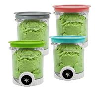 Lot de 4 Pots à Glace Compatibles pour Ninja Swirl by CREAMi Sorbetière et machine NC701EU NC700 Series, Récipients pour Pintes Ninja Swirl by Creamy Accessoire, Sans BPA et Lave-vaisselle