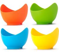 lot de 4 pots à œufs en silicone Mini pots à œufs pour micro-ondes pour cuisiner au micro-ondes ou sur la cuisinière