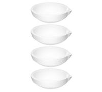 Lot de 4 pots de fusi0n en quartz de 250 g, creuset en céramique, creuset semi-circulaire blanc for la fusi0n