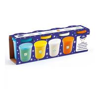 Lot de 4 pots de pâte à modeler Pailletées
