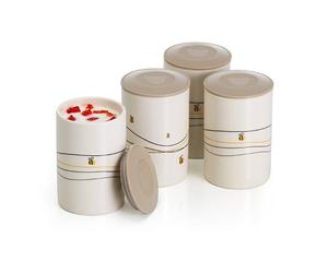 Lot de 4 pots pour yaourtière fromagère Naturamix