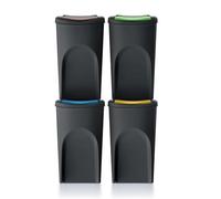 Prosperplast Poubelle Keden IKWB35S4 Sortibox 4x35L Conteneurs de tri des déchets
