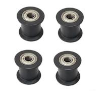 Lot de 4 poulies de guidage de courroie de rameur avec roulements 6000ZZ en nylon pour équipement de fitness Diamètre extérieur 40 mm