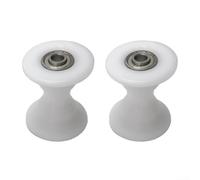 Lot de 4 poulies de roulement de rechange pour tube elliptique de 50 x 25 mm, rouleaux en plastique lisse pour équipement de fitness et accessoires