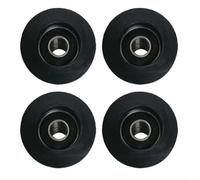 Lot de 4 poulies en fibre de nylon pour équipement de fitness Design à roulement unique pour un fonctionnement fluide pendant les entraînements (03)